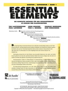 Essential Elements Band 1 für Bariton (BC) 
