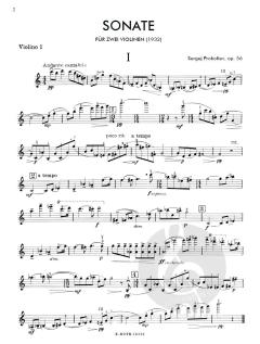 Sonate für 2 Violinen op.56 im Alle Noten Shop kaufen (Stimmensatz)
