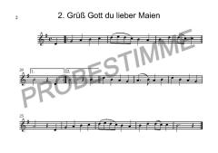 Zweisam durchs Jahr - 1. Stimme in B 