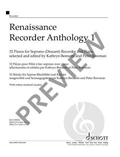 Renaissance Recorder Anthology 1 