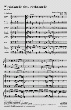 Wir danken dir, Gott, wir danken dir (J.S. Bach) 