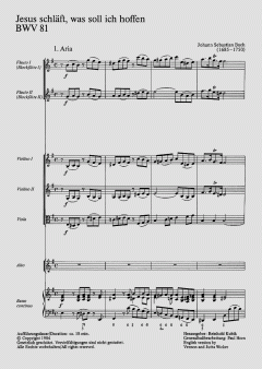 Jesus schläft, was soll ich hoffen von Johann Sebastian Bach (Download) 
