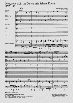 Herr, gehe nicht ins Gericht mit deinem Knecht (J.S. Bach) 