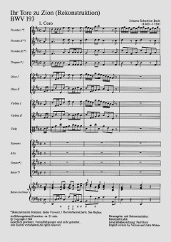 Ihr Tore zu Zion (J.S. Bach) 