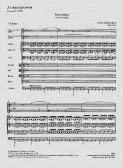 Johannes-Passion BWV 245 von Johann Sebastian Bach (Download) 