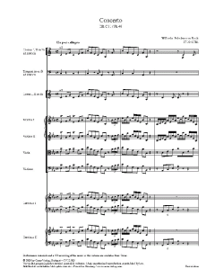 Konzert für 2 Cembali; Konzert für Flöte von Wilhelm Friedemann Bach (Download) 