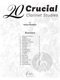20 Crucial Clarinet Studies von Helen Madden (Download) 
