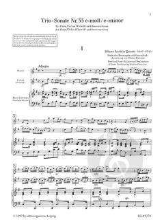 Trio Sonate Nr. 33 e-Moll 