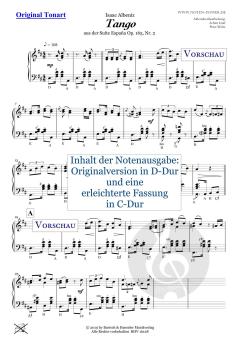 Tango Nr. 2 - Op. 165 von Isaac Albéniz 