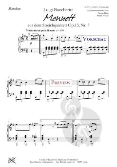 Menuett - Op. 13, Nr. 5 von Luigi Boccherini 