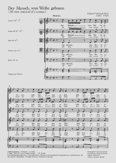 Der Mensch, vom Weibe geboren von Johann Christoph Bach (Download) 