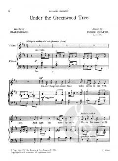 5 Shakespeare Songs op. 23 von Roger Quilter 