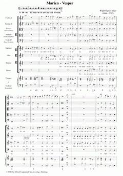 Marien-Vesper I von Rupert Ignaz Mayr (Download) 