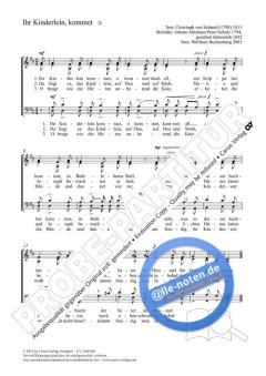 Ihr Kinderlein, kommet D-Dur von Johann Abraham Peter Schulz (Download) 