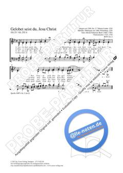 Gelobet seist du, Jesu Christ G-Dur BWV 64, 2 (J.S. Bach) 