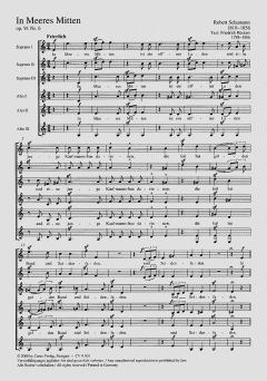 In Meeres Mitten op. 91/6 von Robert Schumann (Download) 