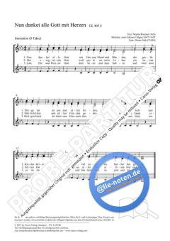 Nun danket alle Gott mit Herzen von Dieter Falk (Download) 