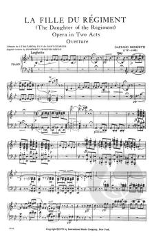La Fille Du Regiment von Gaetano Donizetti 