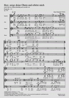 Herr, neige deine Ohren op. 173 von Knut Nystedt (Download) 