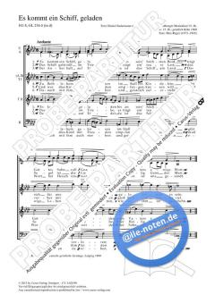 Es kommt ein Schiff, geladen f-Moll , 2 von Max Reger (Download) 