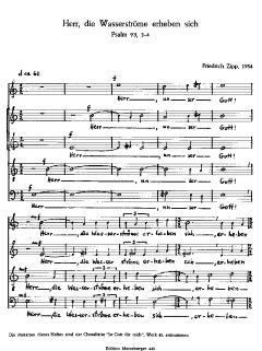 Zipp: Sechs Motetten, Heft 1 von Friedrich Zipp (Download) 
