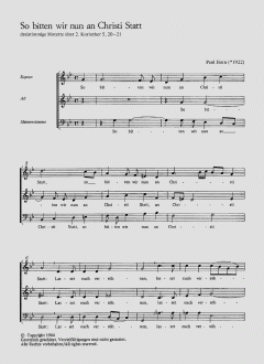 So bitten wir nun an Christi Statt von Paul Horn (Download) 