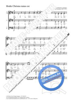 Hodie Christus natus est D-Dur von Johannes Weyrauch (Download) 
