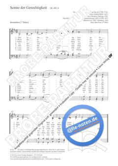 Sonne der Gerechtigkeit D-Dur (2012) von Ben Parry (Download) 