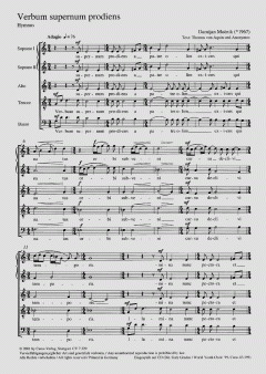 Verbum supernum prodiens von Damijan Mocnik (Download) 