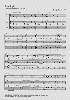 Doxologia von Damijan Mocnik (Download) 