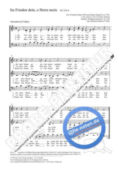 Im Frieden dein, o Herre mein F-Dur von Bernhard Blitsch (Download) 