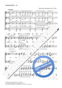 Joulun kellot F-Dur von Pekka Juhani Hannikainen (Download) 