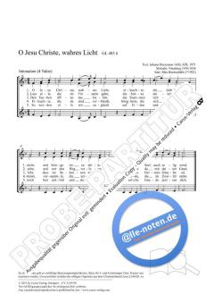 O Jesu Christe, wahres Licht F-Dur von Max Beckschaefer (Download) 