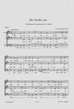 Mit Freuden zart zu dieser Fahrt von Gerhard Bornefeld (Download) 