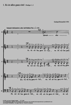 Es ist alles ganz eitel von Gerhard Bornefeld (Download) 