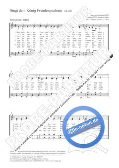 Singt dem König Freudenpsalmen F-Dur (2012) von Thomas Kladeck (Download) 
