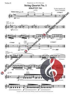 String Quartet No. 1 von Yehven Stankovych 