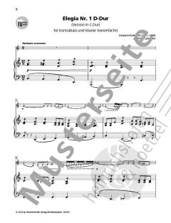 Elegia D-Dur Nr. 1 (Version in C-Dur und D-Dur) von Giovanni Bottesini 