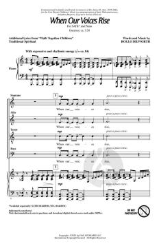 When Our Voices Rise von Rollo Dilworth (Download) 