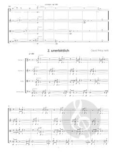 Gesänge der Sehnsucht, Streichquartett Nr. 8 von David Philip Hefti 