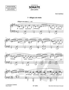 Sonate von Henri Dutilleux 