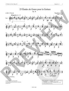 25 Etudes de Genre op.38 von Napoleon Coste 