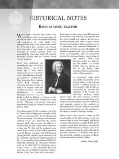 2-stimmige Inventionen von Johann Sebastian Bach 