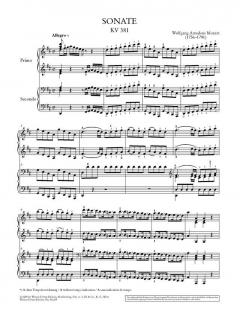 Werke für Klavier zu vier Händen von Wolfgang Amadeus Mozart im Alle Noten Shop kaufen - UT50219