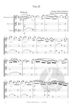 6 Trios brillants et faciles op.2 von Nicolas-Albert Schaffner 