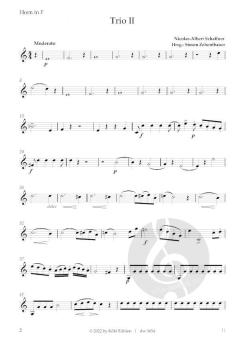 6 Trios brillants et faciles op.2 von Nicolas-Albert Schaffner 