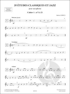 35 Etudes classiques et jazz von Adrien Ledoux 