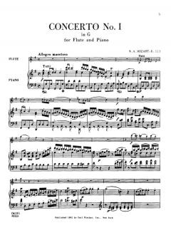 Flötenkonzert Nr. 1 G-Dur KV 313 von Wolfgang Amadeus Mozart im Alle Noten Shop kaufen