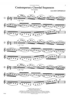 Contemporary Chordal Sequences For Clarinet von Kalmen Opperman 