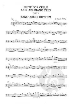 Suite For Violoncello And Jazz Piano Trio von Claude Bolling im Alle Noten Shop kaufen